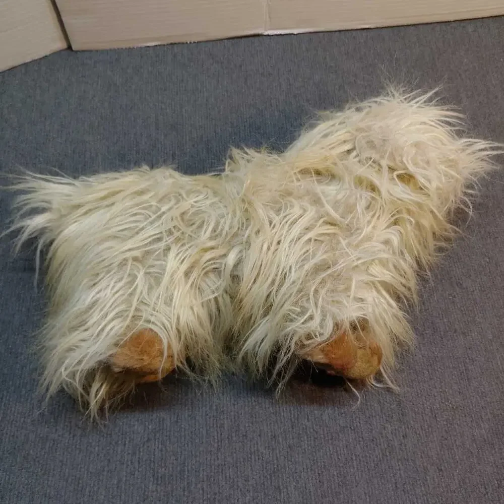 Ty Classic Duster Dog Plush 1999 Tan Fuzzy Stuffed Animal Toy w Tags
